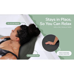 Rylor full body bath pillow backrest extended for full tub relaxation