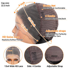 Rylice pre-plucked lace front demonstrates natural hairline for beginner-friendly styling