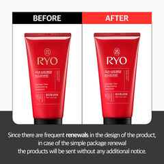 Product application image showing rich conditioning on hair after wash.