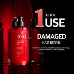 RYO Damage Care shampoo lather shows rich, calming cleansing suitable for sensitive scalps
