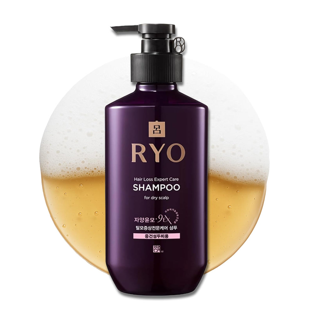 Ryo Hair Strength Expert Care Shampoo bottle for daily cleansing on normal and dry scalp.