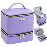 RZMAYIS nail polish organizer front view for compact portable storage on the go.