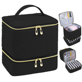 RZMAYIS Nail Polish Organizer front view demonstrates upright storage for travel.