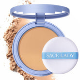 SACE LADY face powder compact close-up showing matte finish for all-day oil control.
