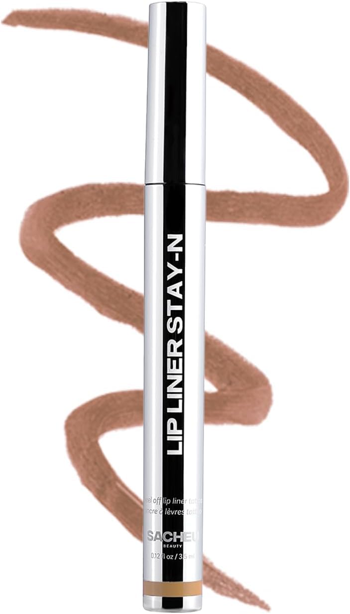 Sacheu Lip Liner STAY-N packaging displays vegan cruelty-free branding for clean beauty routine