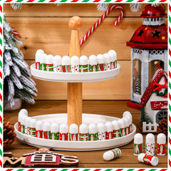 Sacubee bulk lip balms in red and green wrappers perfect stocking stuffers.