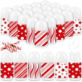 Sacubee Christmas lip balm bulk pack with candy cane peppermint flavors for gifting