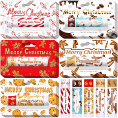 Sacubee Christmas lip balm packaging shows a bulk gift set for holiday gifting
