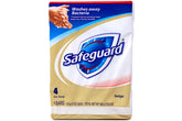 Safeguard antibacterial hand bar soap 4oz with rich lather for daily cleansing.