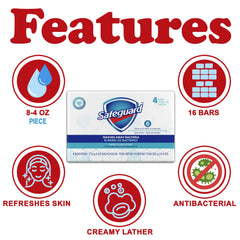 Safeguard micellar deep cleansing bar lather demonstrates easy rinse for daily use.