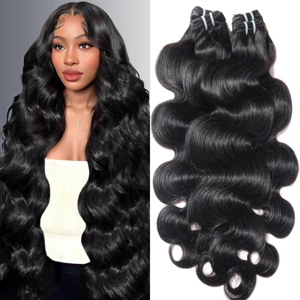 Saiclout 12A Brazilian virgin hair body wave 18-inch blends naturally with your hair