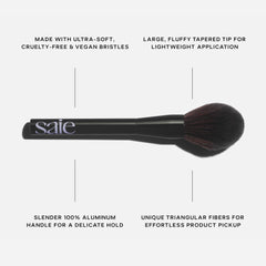 Saie aluminum handle close-up offering lightweight balanced control