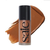 Saie Dew Bronze bottle closeup for portable sun-kissed glow