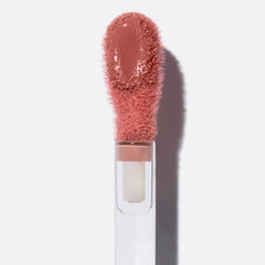 Saie Dew Liquid Blush creamy texture shown for seamless, glow-enhanced cheeks.