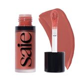Saie Dew Liquid Blush packaging shown, compact and travel-friendly for on-the-go color.