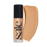 Saie front bottle shade 18 showing packaging and easy dispense benefit