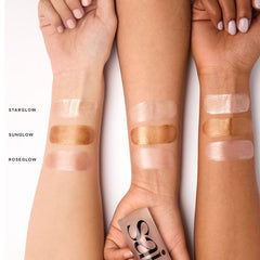 Saie gel texture close-up highlighting smooth, blendable formula for hydrated skin
