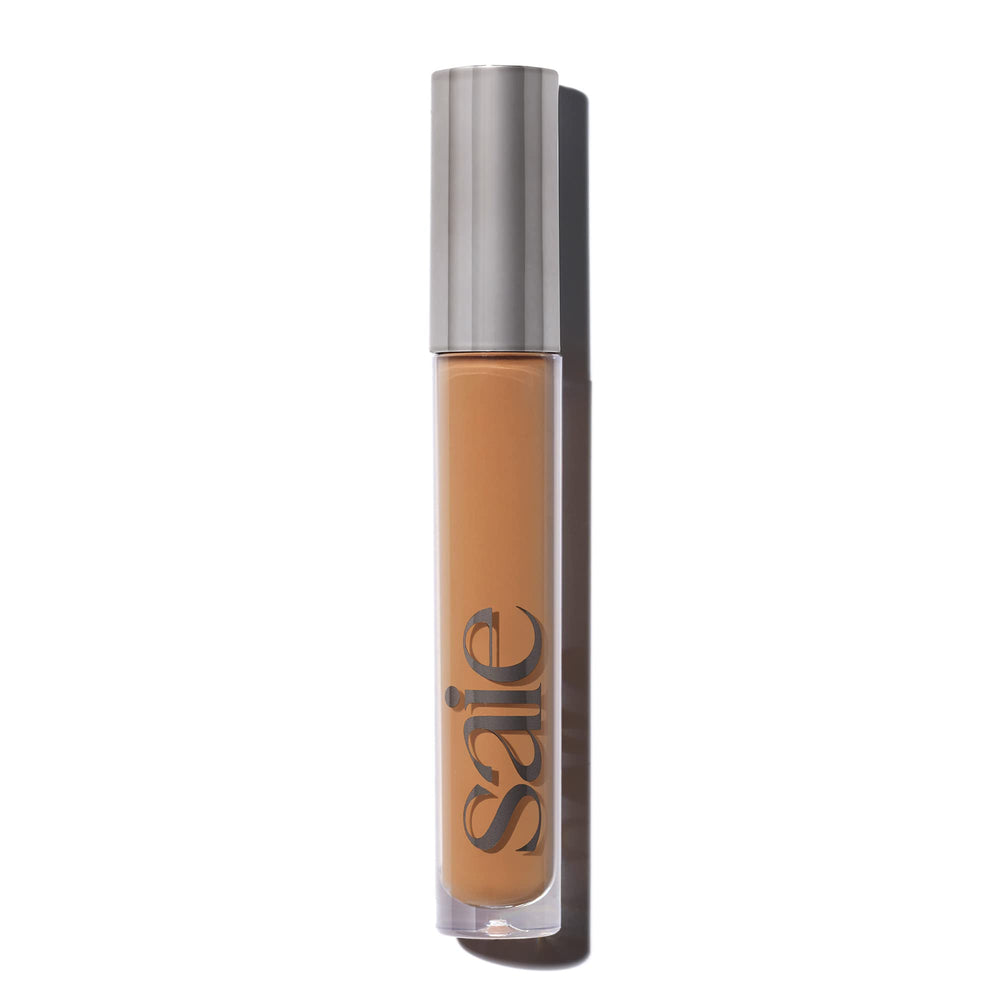 Saie front packaging showing Hydrabeam brightener and compact size benefit