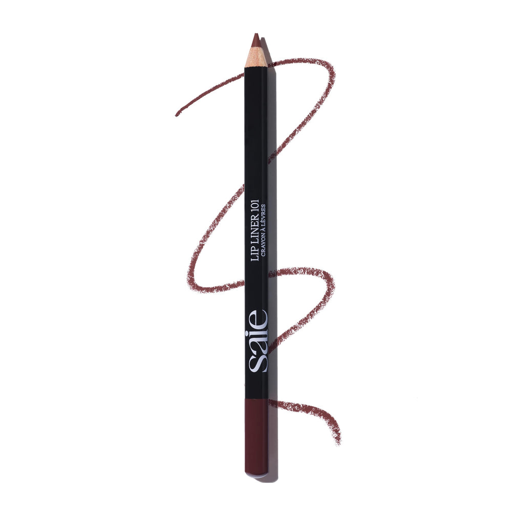 Saie Lip Liner 101 Tease pencil for precise lip shaping and natural framing.