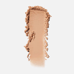 Saie loose powder texture close-up revealing airy particles for smooth, blur effect
