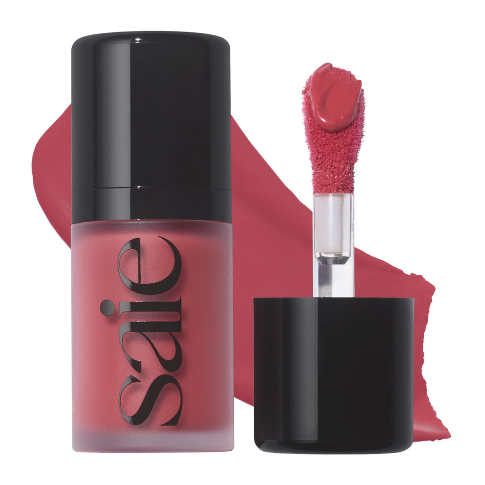 Saie front packaging showing compact blush and shade name for easy identification