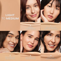 Saie Slip Tint doe-foot applicator ready for precise under-eye touch-ups.