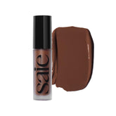 Saie front packaging showing slim concealer tube and shade label, portable benefit