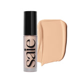 Saie Slip Tint radiant concealer packaging close-up for premium skin prep