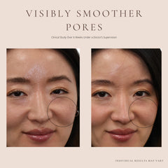 SAINT JANE Luxury Sun Ritual SPF 30 texture swatch shows sheer, pore-blurring coverage.