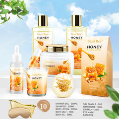 Saint Roy almond milk honey scent bath kit aromatherapy moment