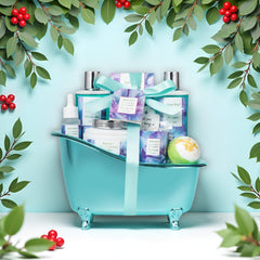 Saint Roy bath salts and bubble bath for soothing soaks.