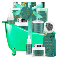 Saint Roy spa gift basket luxury container—reusable tub doubles as storage