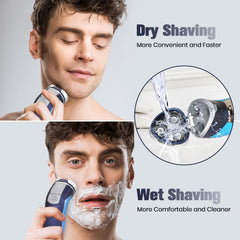 Sakioo electric razor supports wet and dry shaving for versatile grooming
