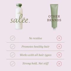 SALEE Cream applied to hands for easy distribution and shine.