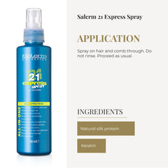 SALERM 21 Express frizz control for smoother, more manageable hair.