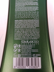 SALERM Biokera Natura Fortifying Shampoo lather demonstrates refreshing scalp relief and strengthened hair.