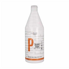Salerm Hairlab shampoo bottle close-up showing fortifying formula for hair repair