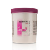 SALERM Hi Repair Mask bottle close-up for instant hair repair and hydration.