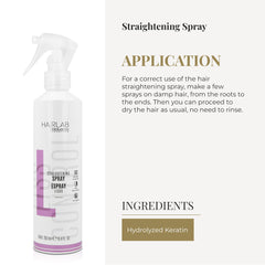 SALERM Lisos Hair Lab anti-frizz effect on straightened hair after styling