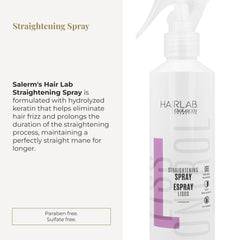 SALERM Lisos Hair Lab heat protectant jar showing protective film for heat styling