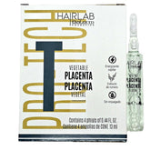 Salerm Vegetable Placenta Restructurer bottle showing product for stronger roots and shine.