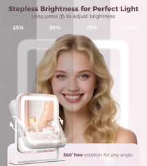 Saliwa vanity mirror 360-degree rotation for viewing from any angle