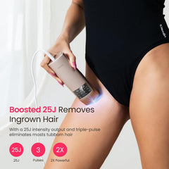 SALLOOT Trinity iGlow 10 sapphire ice cooling at 37°F reduces discomfort.