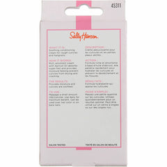 Applying Sally Hansen Cuticle Massage Cream to cuticles for conditioning