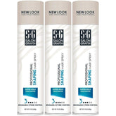 Salon Grafix Unscented Aero Hairspray 10oz bottle provides strong hold for all-day style.