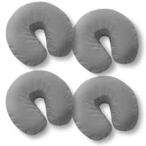 Saloniture 4-pack gray face cradle covers offer soft comfort and cost-efficient reuse.