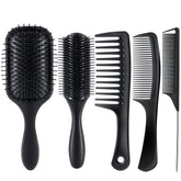 SALON SILK 5PCS brush set paddle for detangling and smoothing hair