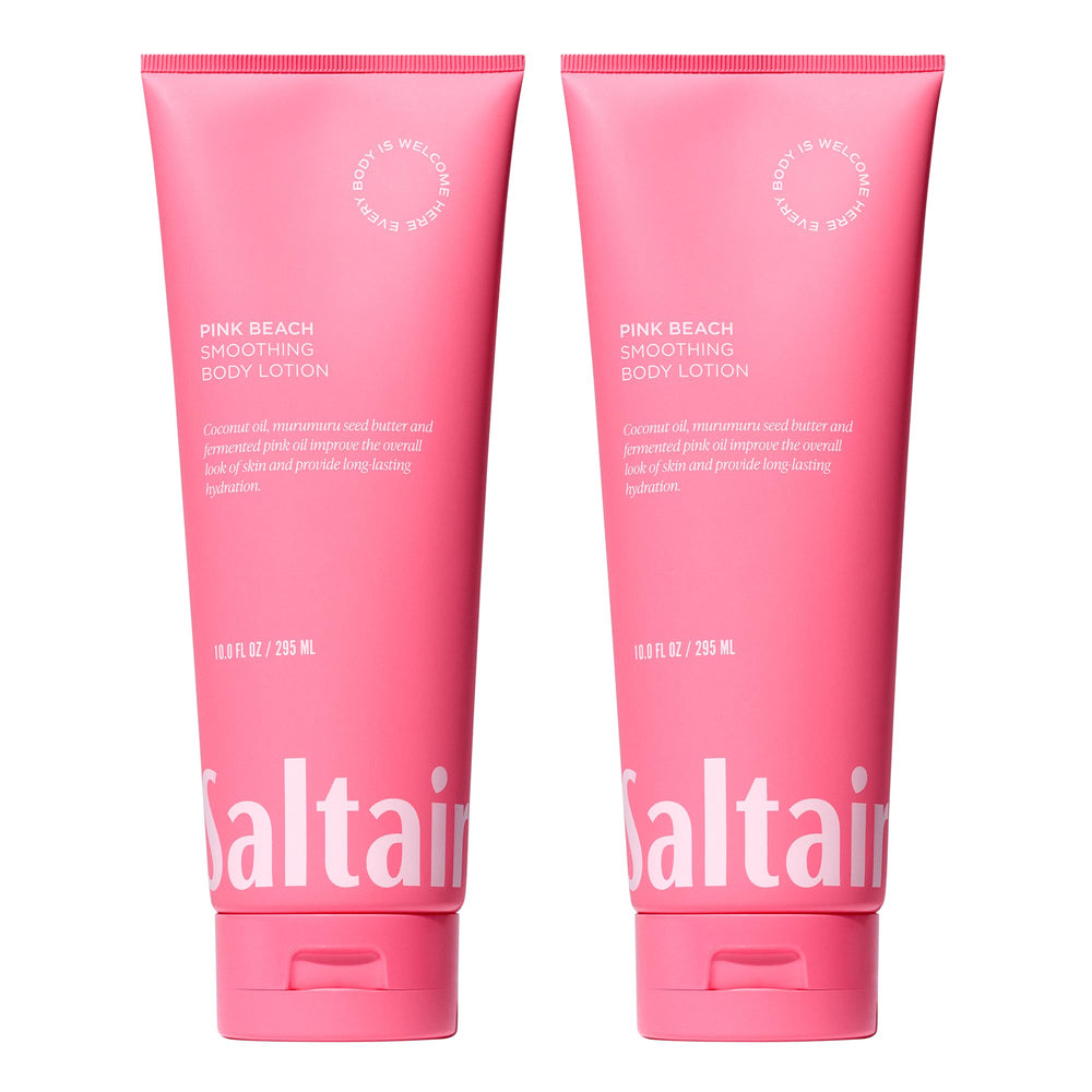 Saltair Pink Beach body lotion pack: two 10oz tubes for everyday hydration