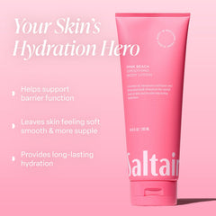 Saltair Pink Beach tubes close-up shows creamy texture