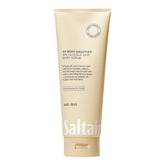 Saltair KP Body Scrub packaging highlights fragrance-free exfoliation for KP-prone skin.